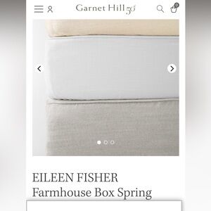 Eileen Fisher box spring cover